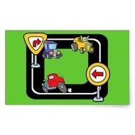 Cartoon Race Car Track N2