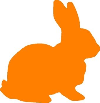 Bunny Rabbit Silhouette Clip Art N23