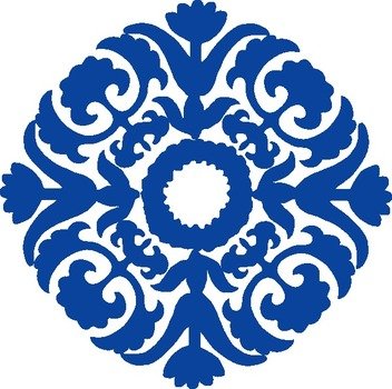 Circle Flower Design Clip Art