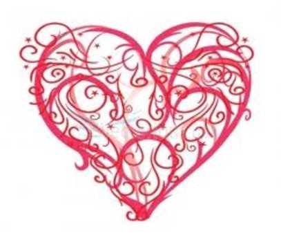 Elegant Heart Clip Art N2