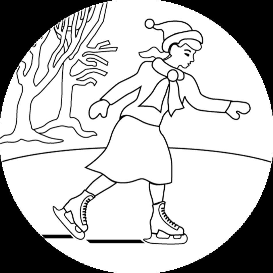 Ice Skating Coloring Pages N4