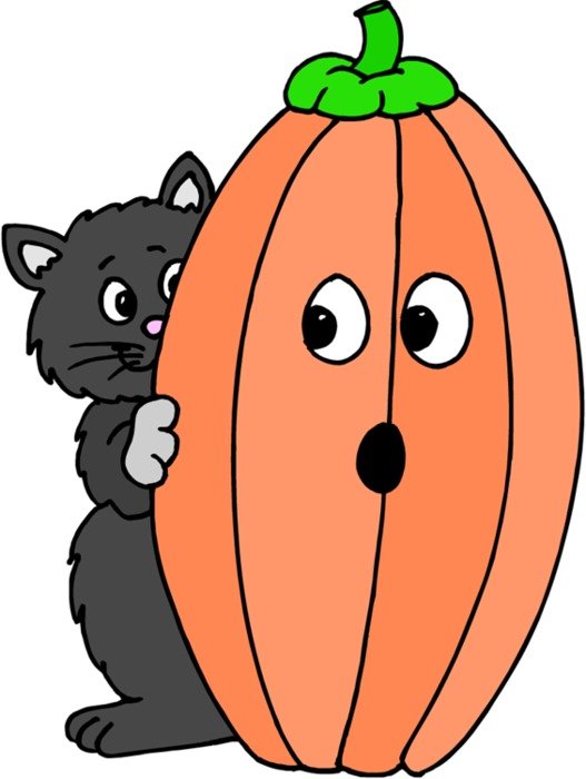 Cat Pumpkin Clip Art N2
