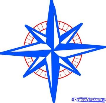 How To Draw A Cool Compass Rose