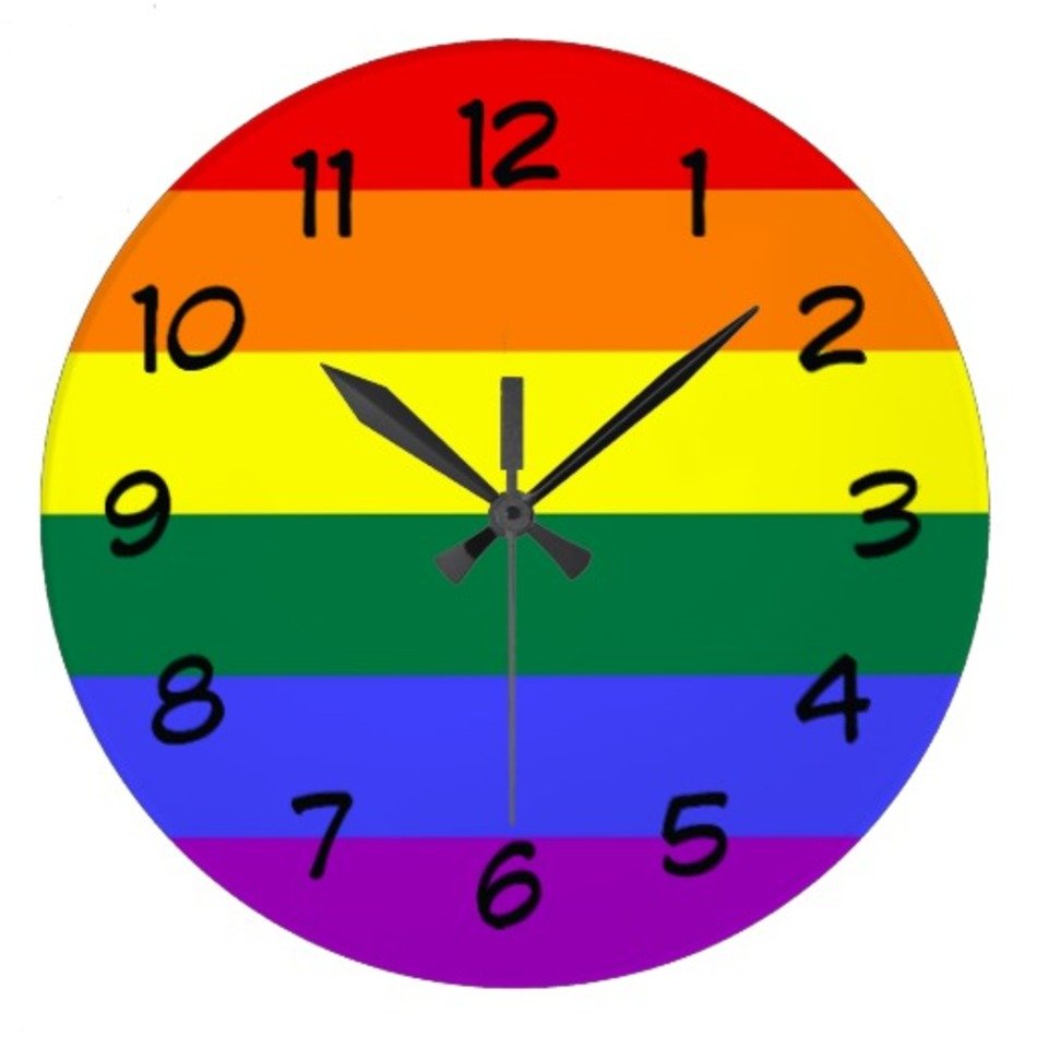 Large Black Wall Clock