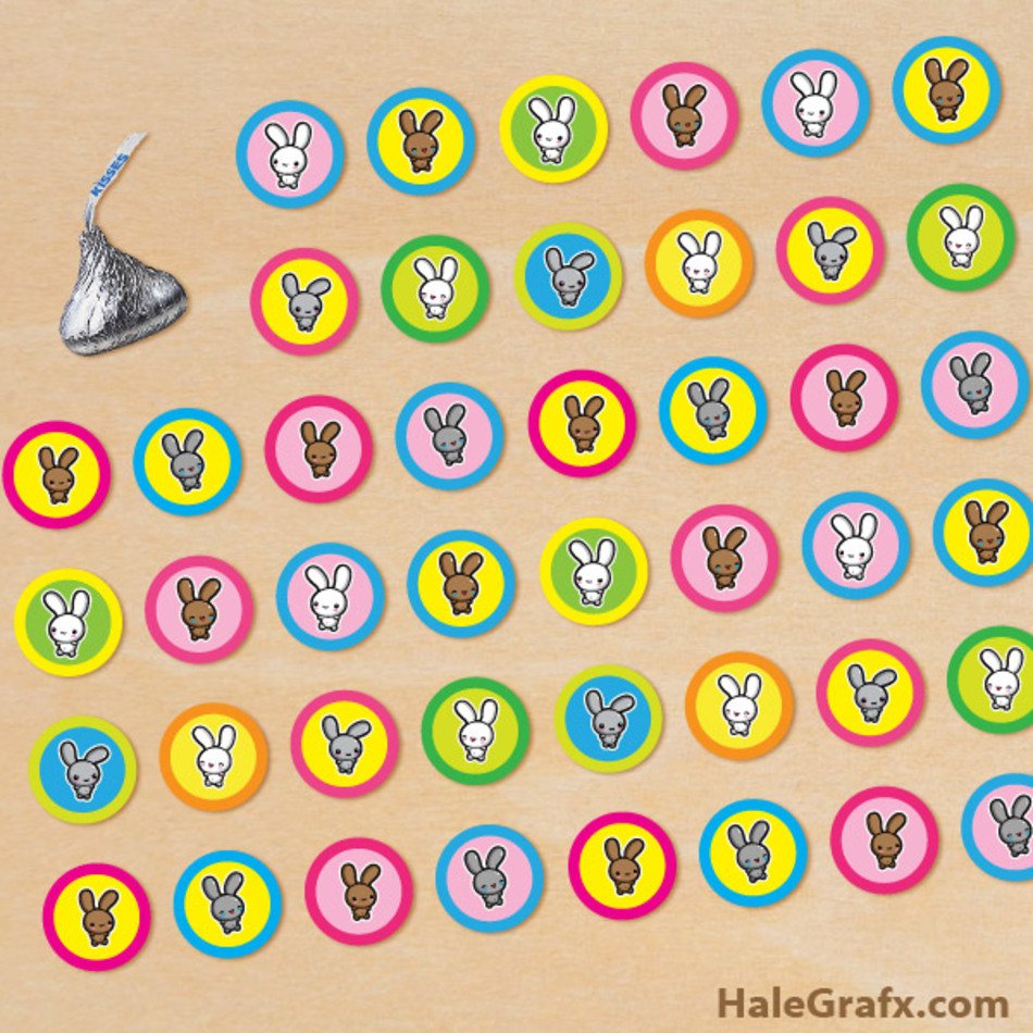 Free Printable Hershey Kiss Stickers