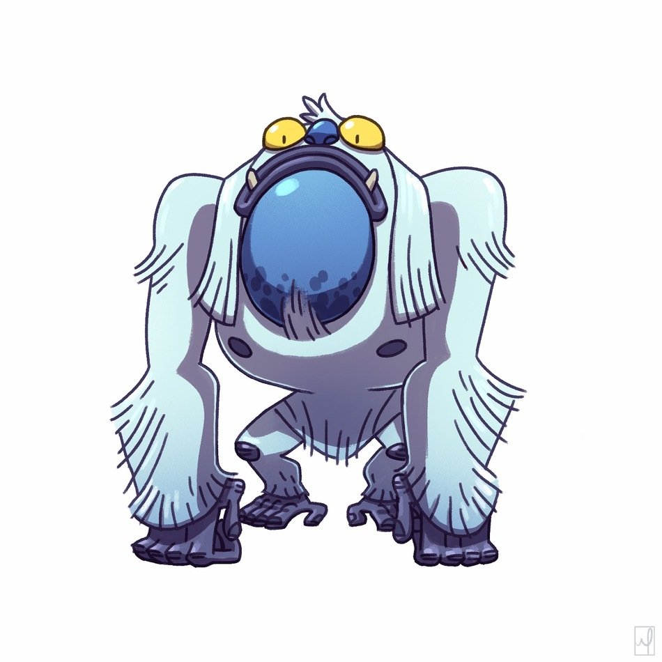 Abominable Snowman drawing
