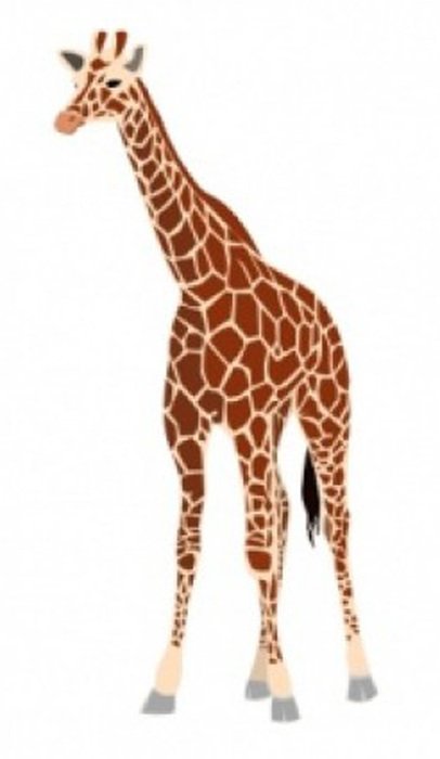 nice Giraffe Clip Art drawing