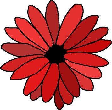Red Flower Clip Art N33