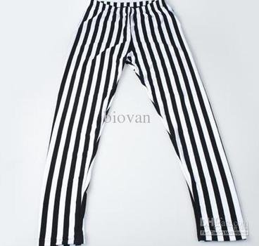 Black And White Vertical Striped Panties