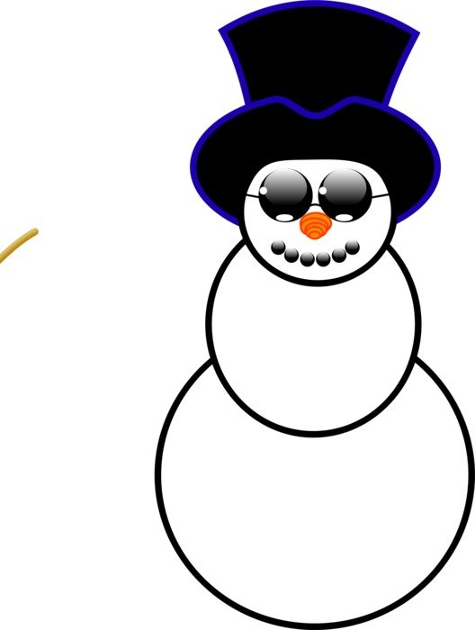 Snowman as a picture for clipart