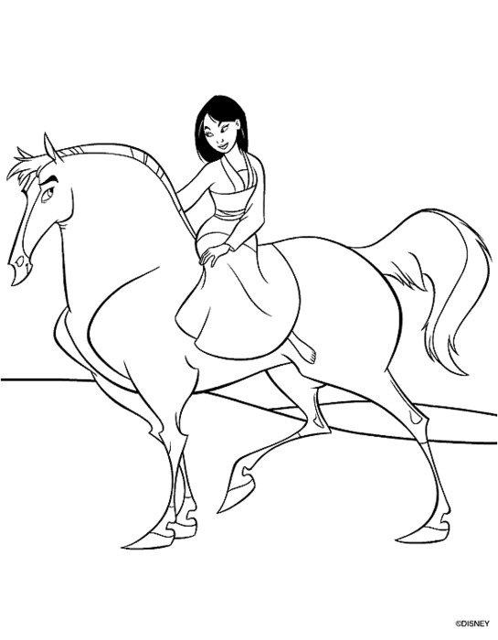 Mulan Coloring Pages