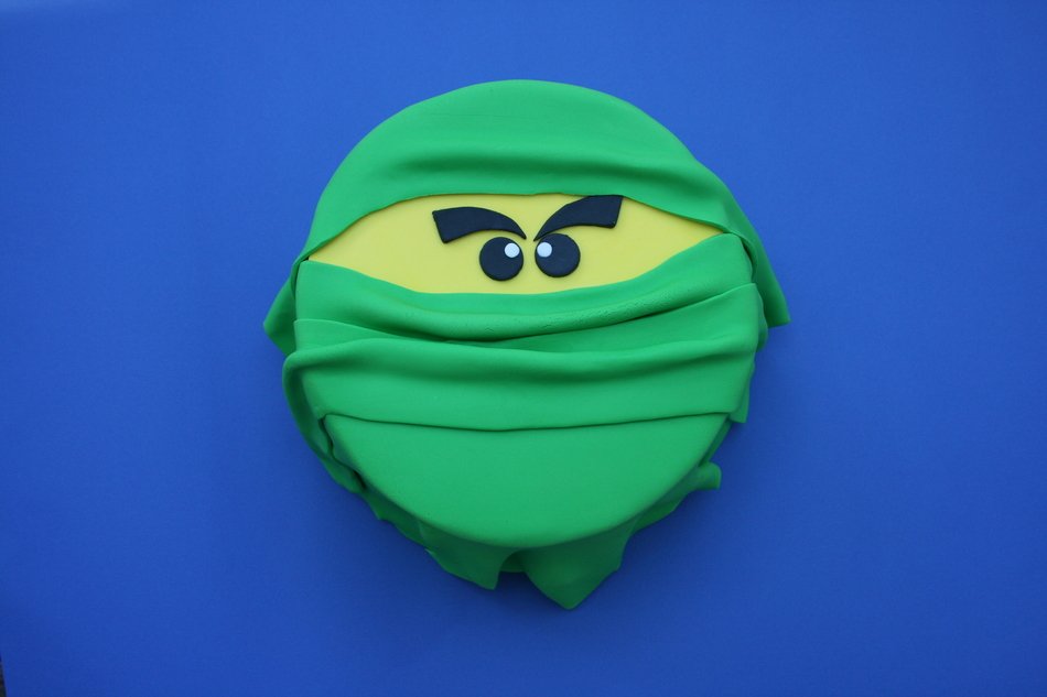 ninja head cake