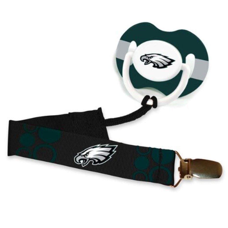 Baby Fanatic Pacifier Clip Philadelphia Eagles At Amazoncom
