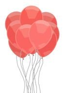 A lot of the pink balloons clipart