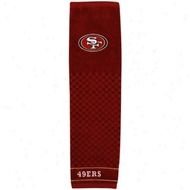 San Francisco 49ers Cardinal Embroidered Tri Folded Towel