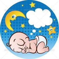 Sleeping Baby Cartoon N6