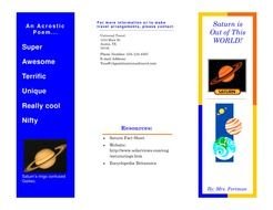 Travel Brochure Project Example drawing