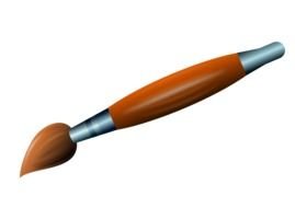 Paint Brush 3d drawing