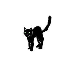 clipart of the Black cat