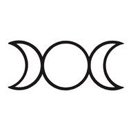 Triple Moon Goddess Symbol