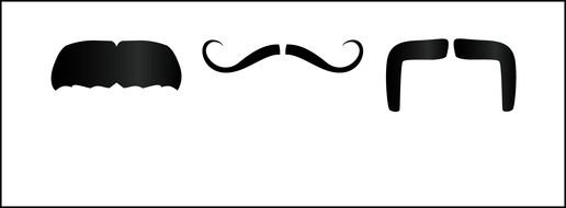 Clipart of Mustaches