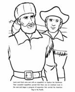 Lewis And Clark Coloring Pages drawing