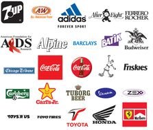 Clip art of the popular logos