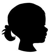 African American Silhouette as a graphic illustration