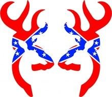 Rebel Flag Browning Symbol Heart N2