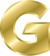 Gold Letter G N2