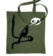bird on a shopping bag