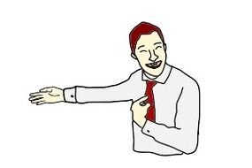 Man Pointing At Himself