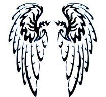 Simple Angel Wings Tattoo N2