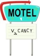 Vintage Arrow Sign Png Motel