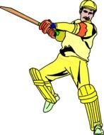 Cartoon Cricket drawing