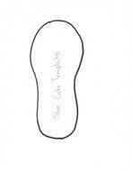 shoe cake template