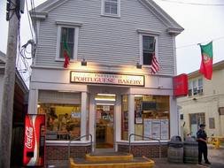 entrance to Portuguese Bakery, usa, Massachusetts, Provincetown