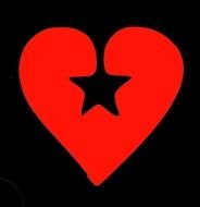 Heart And Star Tattoo Stencils