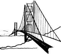 Bridge as a graphic illustration