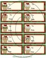 Christmas Basket Tags