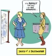 Saleswoman Cartoon