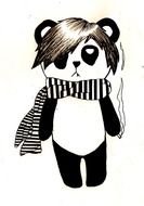 Emo Panda drawing
