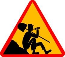 Clip art of On Break Sign