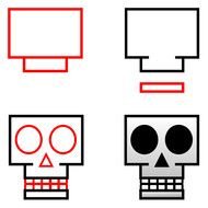 How To Draw Easy Skulls