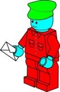 clipart of the colorful LEGO figure