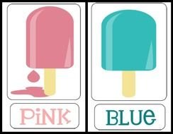 pink and blue popsicles as picture