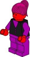 pink lego figure