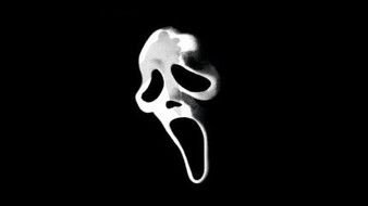 white mask from a horror movie