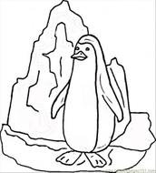 Penguins Iceberg Coloring Page