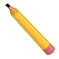 Pencil as a graphic illustration